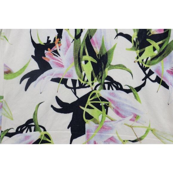 Stunning KAREN MILLEN Floral Lily Sporty Soft Button Front Cardigan US L - Picture 13 of 13